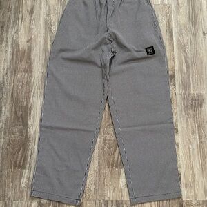 Men's Black and White Houndstooth Joggers